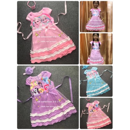 CARTOON DRESS 27 - JL19*2 (W HAIRBAND)