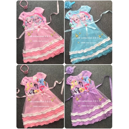 CARTOON DRESS 27 - JL19*2 (W HAIRBAND)