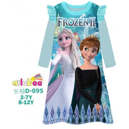 D095-AILUBEE FROZEN LONG SLEEVE DRESS D095-AILUBEE FROZEN LONG SLEEVE DRESS
