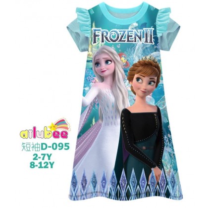 D095-AILUBEE FROZEN SHORT SLEEVE DRESS