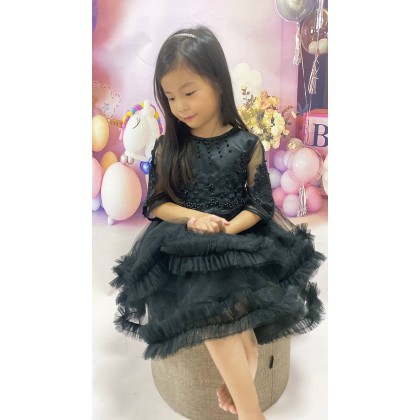 PRINCESS BABY GOWN 680- (W HEADBAND) 88031