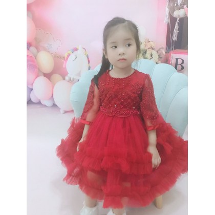 PRINCESS BABY GOWN 680- (W HEADBAND) 88031