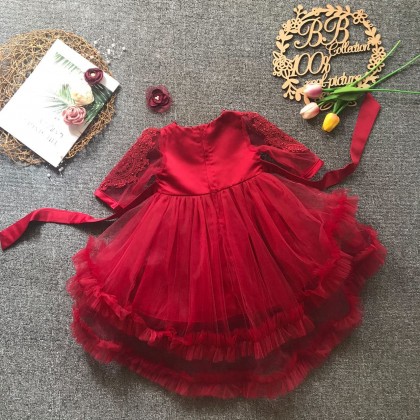 PRINCESS BABY GOWN 680- (W HEADBAND) 88031
