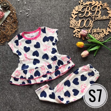GYMKIDS PEPLUM PJS SHORT SLEEVE [S1-S10]-VN