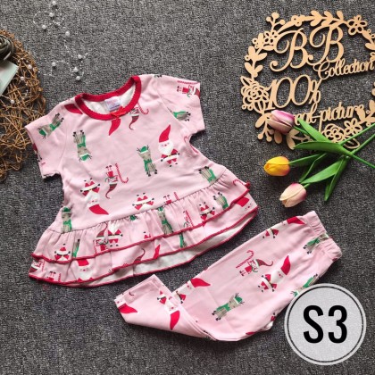 GYMKIDS PEPLUM PJS SHORT SLEEVE [S1-S10]-VN