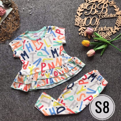 GYMKIDS PEPLUM PJS SHORT SLEEVE [S1-S10]-VN