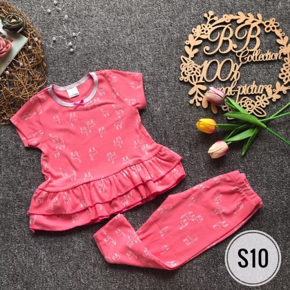 GYMKIDS PEPLUM PJS SHORT SLEEVE [S1-S10]-VN