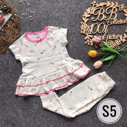 GYMKIDS PEPLUM PJS SHORT SLEEVE [S1-S10]-VN