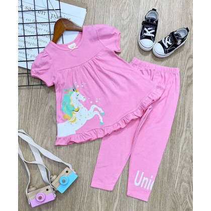 JUMPING BEANS S/L DOLL PJS - 8 DESIGN - SZ 3-8Y VN