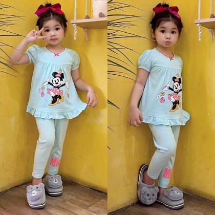 JUMPING BEANS S/L DOLL PJS - 8 DESIGN - SZ 3-8Y VN
