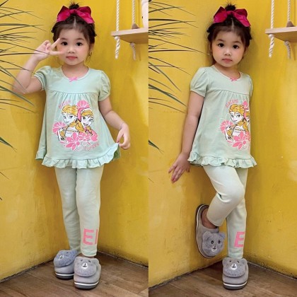 JUMPING BEANS S/L DOLL PJS - 8 DESIGN - SZ 3-8Y VN