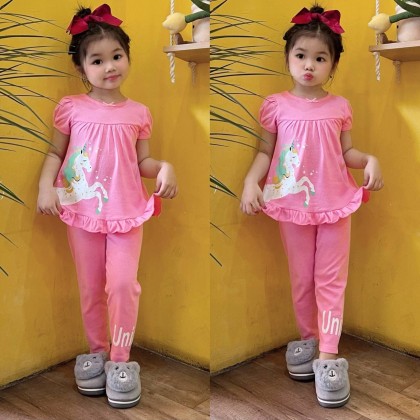 JUMPING BEANS S/L DOLL PJS - 8 DESIGN - SZ 3-8Y VN