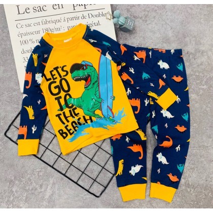 GYMKIDS - CARTOON BOY LS PJS - 7DESIGN -SZ 3-8Y VN