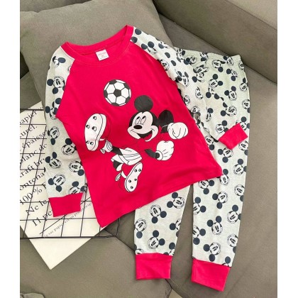 GYMKIDS - CARTOON BOY LS PJS BIG SIZE SZ9-14Y VN 3 DESIGN