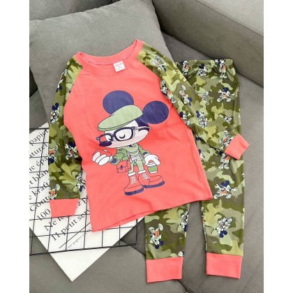 GYMKIDS - CARTOON BOY LS PJS BIG SIZE SZ9-14Y VN 3 DESIGN
