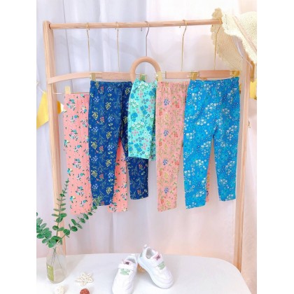 FLOWER LEGGING 100% COTTON SZ 2-8Y VN