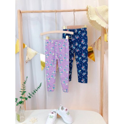 FLOWER LEGGING 100% COTTON SZ 2-8Y VN
