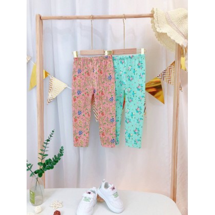 FLOWER LEGGING 100% COTTON SZ 2-8Y VN