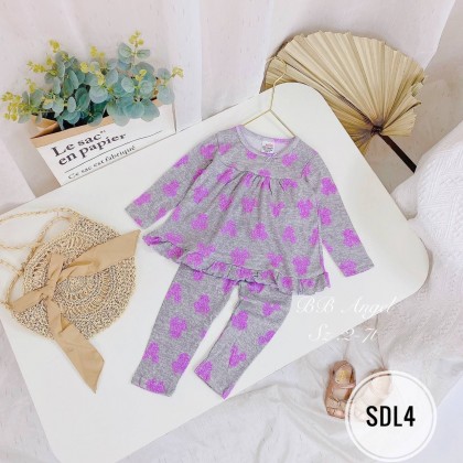 BB ANGEL LS PJS SMALL SIZE SZ 2-7Y-VN BB ANGEL LS PJS SMALL SIZE SZ 2-7Y-VN