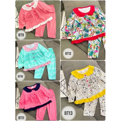 GYMKIDS BUTTON PJS LS SZ 3-8Y - VN BT9-BT13