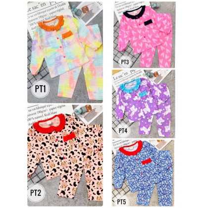 GYMKIDS BUTTON WITH POCKET- SZ 3-8Y- VN PART1 PT1-PT5