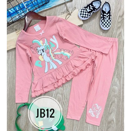 JUMPING BEANS LS GIRL DOLL PJS SZ 3-8Y-VN PART1 JB9-JB12