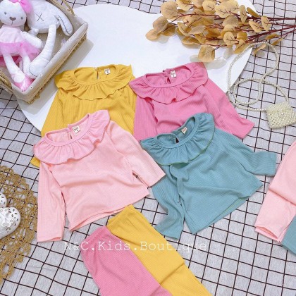 MINKY MOM GIRL PLAIN COLOUR PJS - SZ 1-7Y -VN MINKY MOM GIRL PLAIN COLOUR PJS - SZ 1-7Y -VN