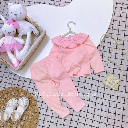 MINKY MOM GIRL PLAIN COLOUR PJS - SZ 1-7Y -VN MINKY MOM GIRL PLAIN COLOUR PJS - SZ 1-7Y -VN