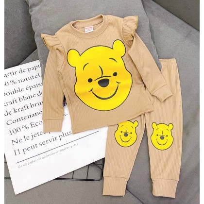 GYMKIDS LS PJS WITH RUFFLES - VN SZ 3-8Y B1-B8