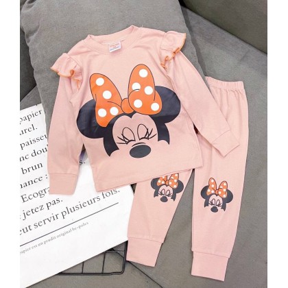 GYMKIDS LS PJS WITH RUFFLES - VN SZ 3-8Y B1-B8