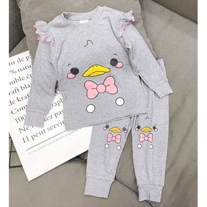 GYMKIDS LS PJS WITH RUFFLES - VN SZ 3-8Y B1-B8