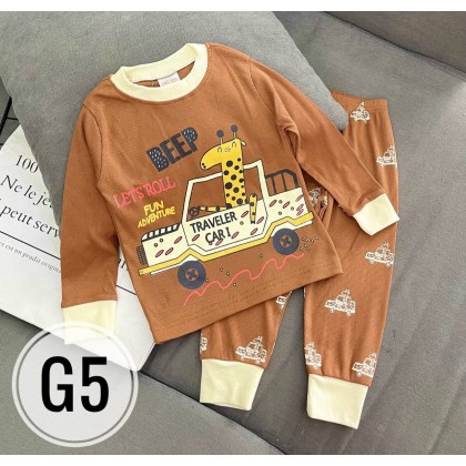 GYMKIDS LS BOY PJS - VN SZ 3-8Y 7 DESIGN PART1 GYMKIDS LS BOY PJS - VN SZ 3-8Y 7 DESIGN PART1