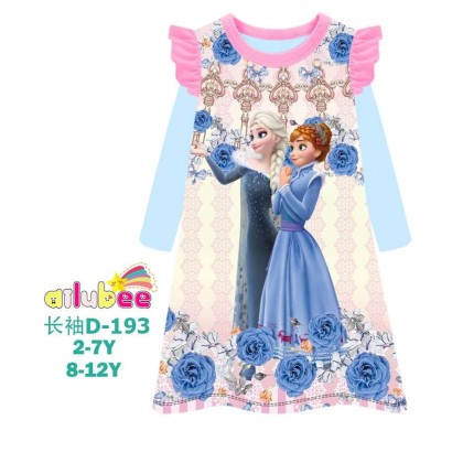 D193L-AILUBEE FROZEN LONG SLEEVE DRESS